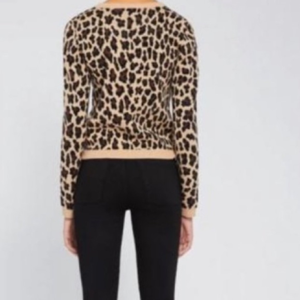 Alice And Olivia Connie Embellished Leopard Sweater size XS - Picture 9 of 13
